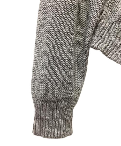 crepuscule（クレプスキュール）crepuscule (クレプスキュール) Vネックリネンプルオーバーニット グレー サイズ:2の古着・服飾アイテム