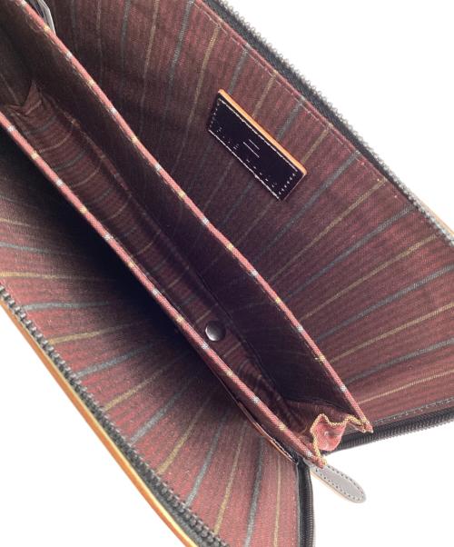 FIVEWOODS（ファイブウッズ）FIVEWOODS (ファイブウッズ) クラッチバッグ ブラウンの古着・服飾アイテム