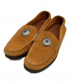 YUKETENユケテン）の古着「コンチョモカシンシューズ」｜キャメル