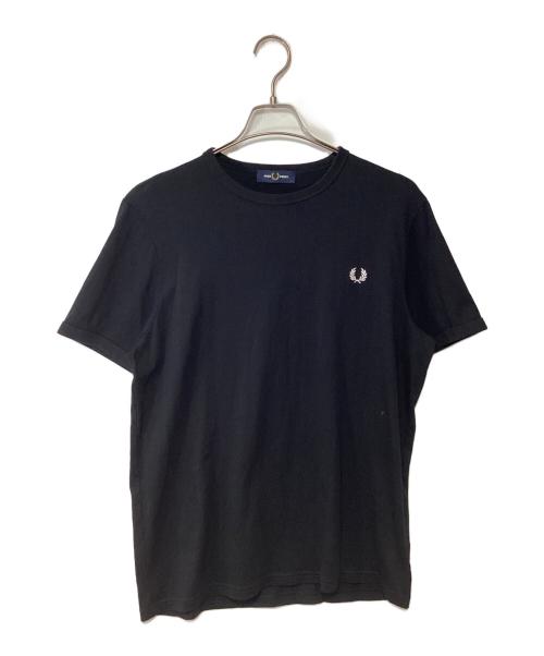 FRED PERRY（フレッドペリー）FRED PERRY (フレッドペリー) 半袖カットソー ブラック サイズ:Lの古着・服飾アイテム