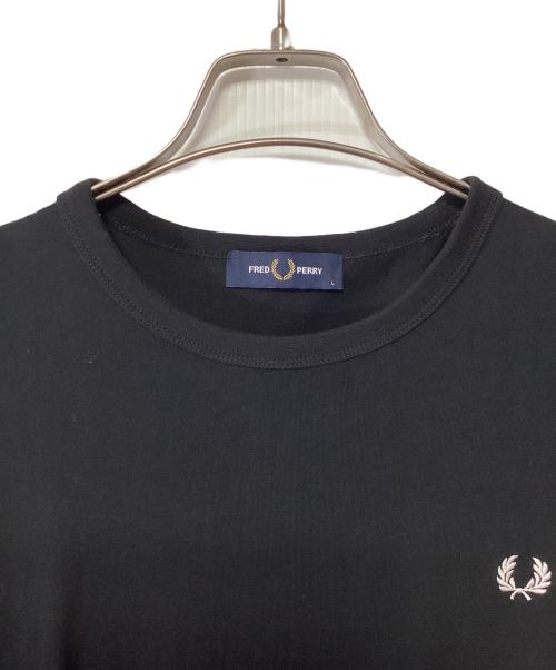 FRED PERRY（フレッドペリー）FRED PERRY (フレッドペリー) 半袖カットソー ブラック サイズ:Lの古着・服飾アイテム