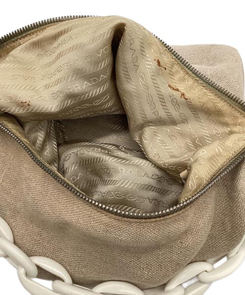 PRADA（プラダ）PRADA (プラダ) ワンショルダーバッグ アイボリーの古着・服飾アイテム