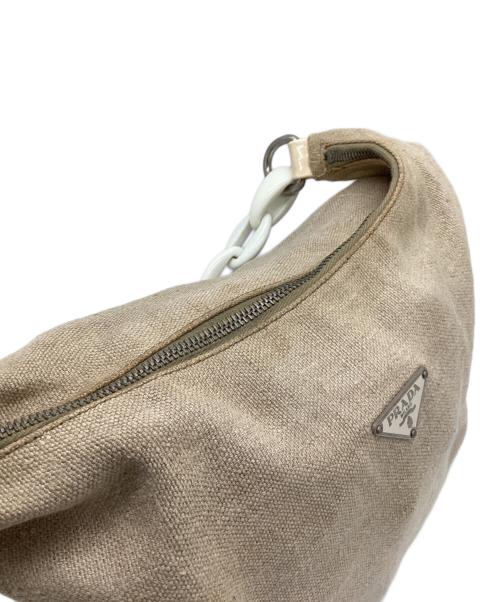 PRADA（プラダ）PRADA (プラダ) ワンショルダーバッグ アイボリーの古着・服飾アイテム