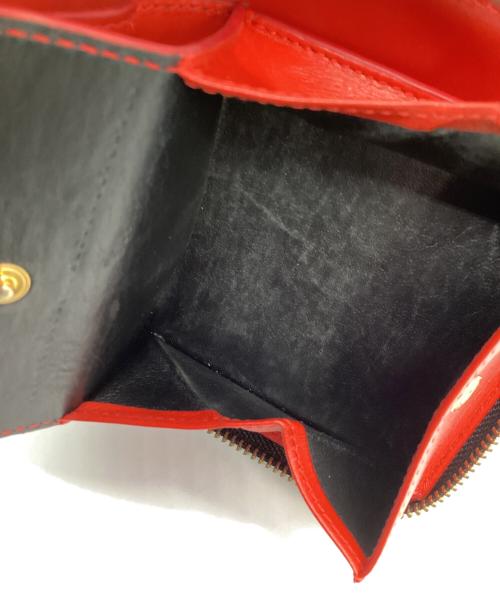 COMME des GARCONS（コムデギャルソン）COMME des GARCONS (コムデギャルソン) ラウンドファスナー財布 レッドの古着・服飾アイテム