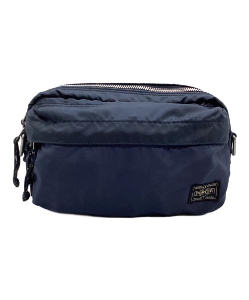 PORTER（ポーター）PORTER (ポーター) ボディーバッグ　	FORCE ネイビーの古着・服飾アイテム