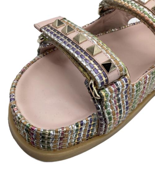 VALENTINO GARAVANI（ヴァレンティノ・ガラヴァーニ）VALENTINO GARAVANI (ヴァレンティノ・ガラヴァーニ) スポーツサンダルロックスタッズ マルチカラー サイズ:36の古着・服飾アイテム