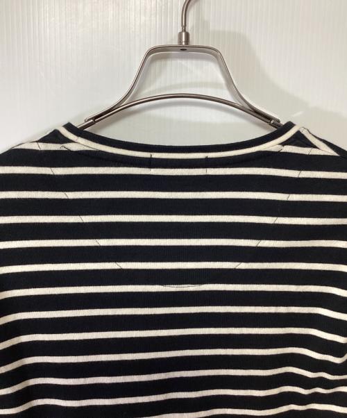 BURBERRY BLACK LABEL（バーバリーブラックレーベル）BURBERRY BLACK LABEL (バーバリーブラックレーベル) 長袖Tシャツ ブラック×ホワイト サイズ:2の古着・服飾アイテム