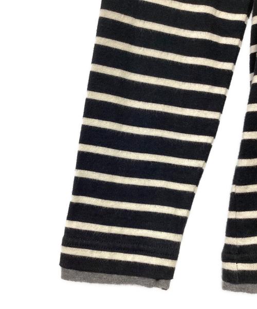 BURBERRY BLACK LABEL（バーバリーブラックレーベル）BURBERRY BLACK LABEL (バーバリーブラックレーベル) 長袖Tシャツ ブラック×ホワイト サイズ:2の古着・服飾アイテム