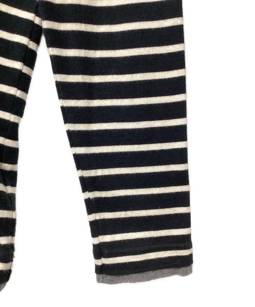 BURBERRY BLACK LABEL（バーバリーブラックレーベル）BURBERRY BLACK LABEL (バーバリーブラックレーベル) 長袖Tシャツ ブラック×ホワイト サイズ:2の古着・服飾アイテム