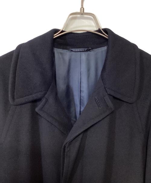 BOSS HUGO BOSS（ボス ヒューゴボス）BOSS HUGO BOSS (ボス ヒューゴボス) ウール×カシミヤステンカラーコート ネイビー サイズ:46の古着・服飾アイテム
