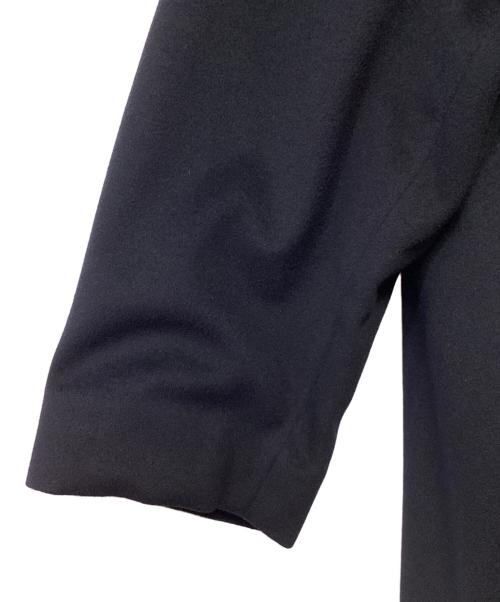 BOSS HUGO BOSS（ボス ヒューゴボス）BOSS HUGO BOSS (ボス ヒューゴボス) ウール×カシミヤステンカラーコート ネイビー サイズ:46の古着・服飾アイテム