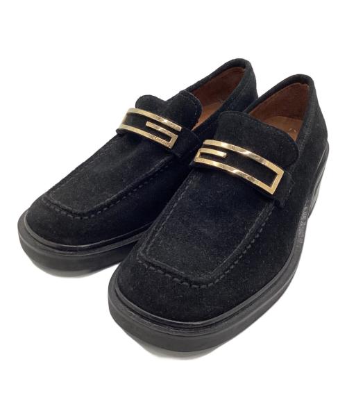GUCCI（グッチ）GUCCI (グッチ) スウェードローファー ブラック サイズ:34 1/2の古着・服飾アイテム