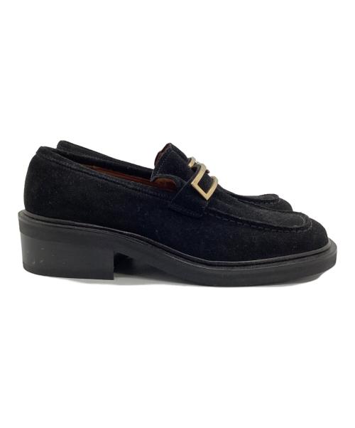 GUCCI（グッチ）GUCCI (グッチ) スウェードローファー ブラック サイズ:34 1/2の古着・服飾アイテム