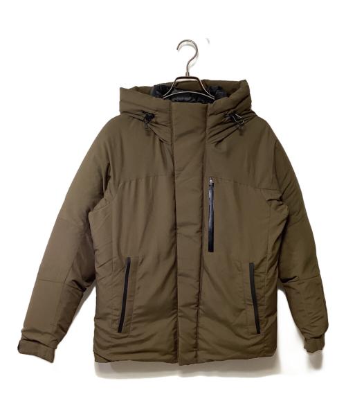nano・universe（ナノ・ユニバース）nano・universe (ナノ・ユニバース) ダウンジャケット カーキ×ブラック サイズ:Mの古着・服飾アイテム