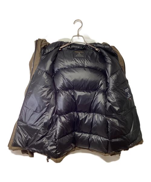 nano・universe（ナノ・ユニバース）nano・universe (ナノ・ユニバース) ダウンジャケット カーキ×ブラック サイズ:Mの古着・服飾アイテム