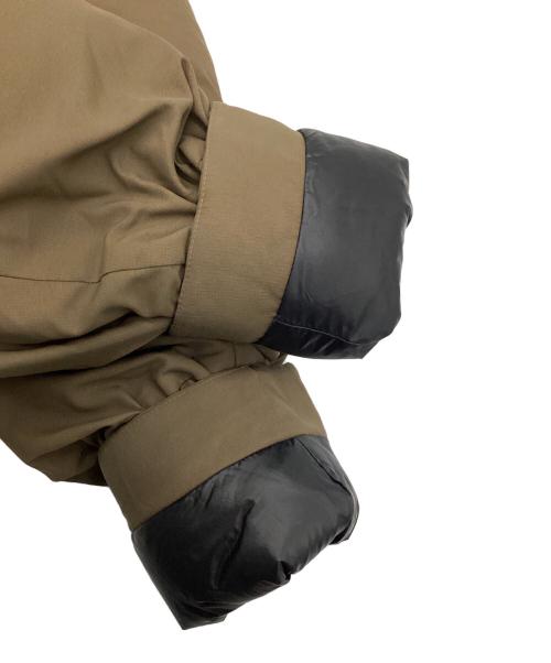 nano・universe（ナノ・ユニバース）nano・universe (ナノ・ユニバース) ダウンジャケット カーキ×ブラック サイズ:Mの古着・服飾アイテム