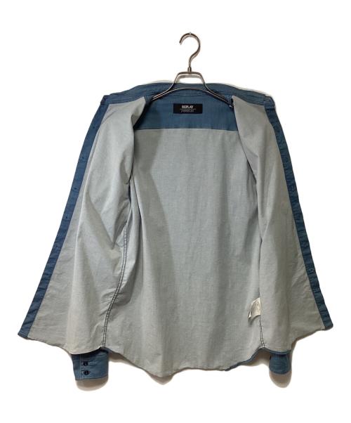 REPLAY（リプレイ）REPLAY (リプレイ) 長袖シャツ ブルー サイズ:XLの古着・服飾アイテム