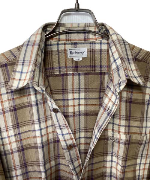 Burberry's（バーバリー）Burberry's (バーバリーズ) 長袖シャツ ベージュ サイズ:Largeの古着・服飾アイテム