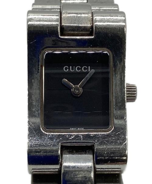 GUCCI（グッチ）GUCCI (グッチ) リストウォッチ ブラックの古着・服飾アイテム