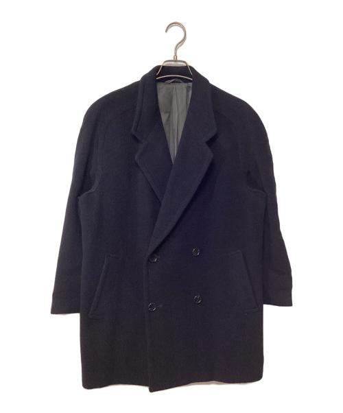 Christian Dior（クリスチャン ディオール）Christian Dior (クリスチャン ディオール) ウールダブルブレストコート ネイビー サイズ:Sの古着・服飾アイテム