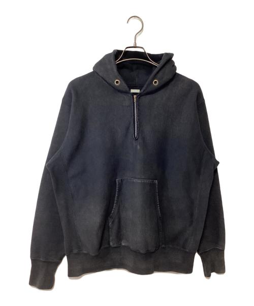 A.PRESSE（アプレッセ）A.PRESSE (アプレッセ) Vintage Half Zip Sweat Hoodie ブラック サイズ:3の古着・服飾アイテム