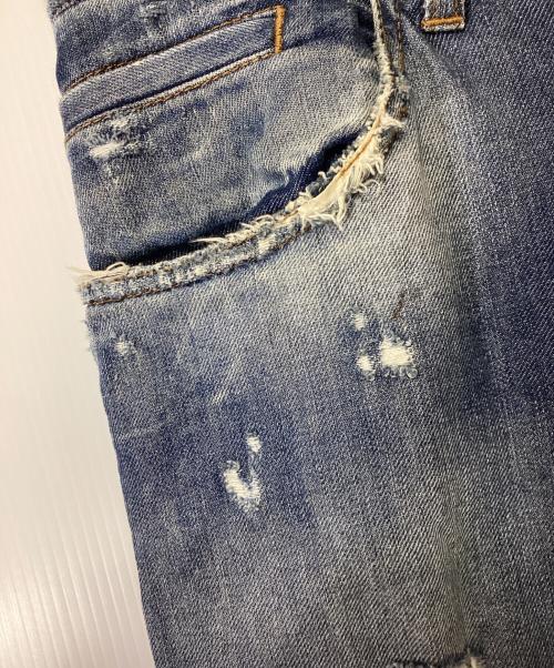 DOLCE & GABBANA（ドルチェ＆ガッバーナ）DOLCE & GABBANA (ドルチェ＆ガッバーナ) ダメージデニムパンツ インディゴ サイズ:44の古着・服飾アイテム