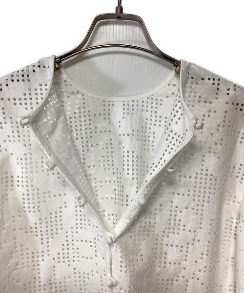 UNITED ARROWS（ユナイテッドアローズ）UNITED ARROWS (ユナイテッドアローズ) 半袖ブラウス ホワイト サイズ:表記なしの古着・服飾アイテム