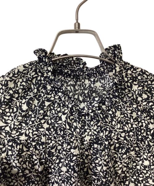 Noble（ノーブル）Noble (ノーブル) ノースリーブブラウス ブラック×ホワイト サイズ:記載無しの古着・服飾アイテム