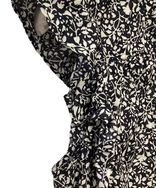 Noble（ノーブル）Noble (ノーブル) ノースリーブブラウス ブラック×ホワイト サイズ:記載無しの古着・服飾アイテム