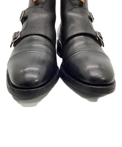 BOW-TIE（ボウタイ）BOW-TIE (ボウタイ) ダブルモンクブーツ ブラック サイズ:3 1/8の古着・服飾アイテム