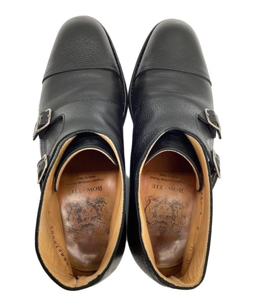 BOW-TIE（ボウタイ）BOW-TIE (ボウタイ) ダブルモンクブーツ ブラック サイズ:3 1/8の古着・服飾アイテム