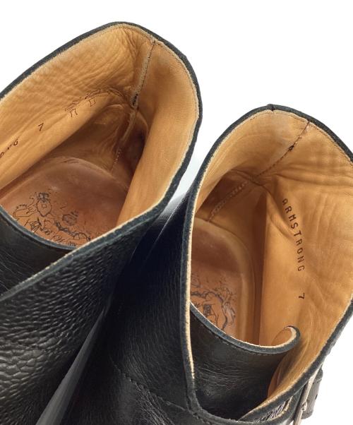 BOW-TIE（ボウタイ）BOW-TIE (ボウタイ) ダブルモンクブーツ ブラック サイズ:3 1/8の古着・服飾アイテム