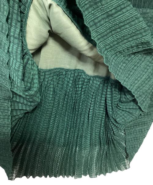 Adam et Rope（アダム エ ロペ）Adam et Rope (アダム エ ロペ) ノースリーブワンピース ブラウン×グリーン サイズ:Fの古着・服飾アイテム