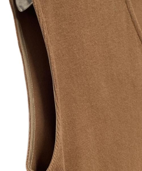 Adam et Rope（アダム エ ロペ）Adam et Rope (アダム エ ロペ) ノースリーブワンピース ブラウン×グリーン サイズ:Fの古着・服飾アイテム