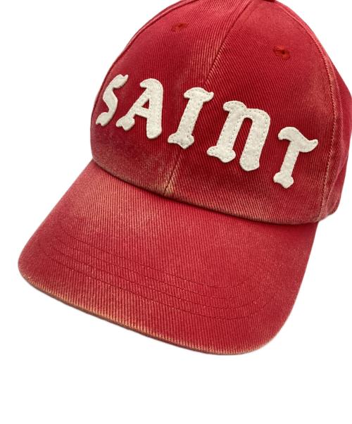 SAINT MICHAEL（セントマイケル）SAINT MICHAEL (セントマイケル) 6 PANEL CAP SAINT RED レッド サイズ:OSの古着・服飾アイテム