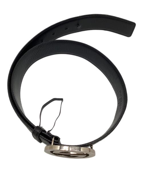 GUCCI（グッチ）GUCCI (グッチ) インターロッキングG ベルト ブラック サイズ:80・32の古着・服飾アイテム