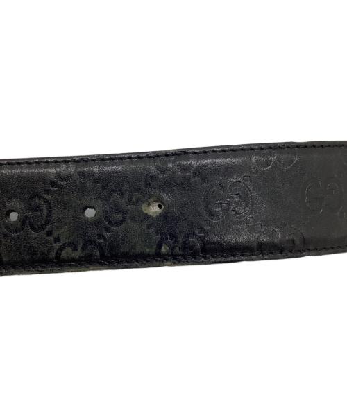 GUCCI（グッチ）GUCCI (グッチ) インターロッキングG ベルト ブラック サイズ:80・32の古着・服飾アイテム
