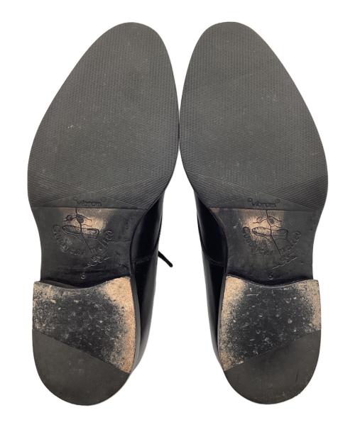 Jalan Sriwijaya（ジャランスリウァヤ）Jalan Sriwijaya (ジャランスリウァヤ) プレーントゥシューズ ブラック サイズ:6の古着・服飾アイテム