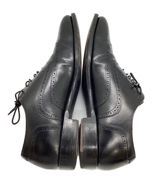 SHETLAND FOX（シェットランドフォックス）SHETLAND FOX (シェットランドフォックス) ウィングチップシューズ ブラック サイズ:SIZE 24cm（6）の古着・服飾アイテム