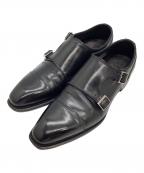 SHETLAND FOXシェットランドフォックス）の古着「ダブルモンクストラップシューズ」｜ブラック