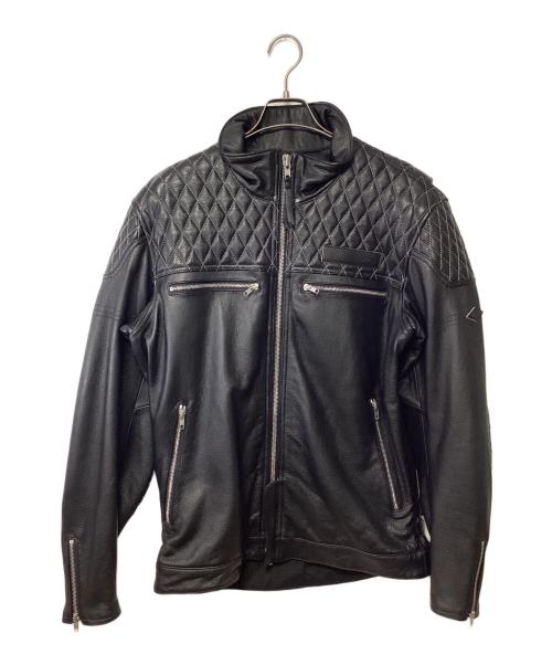 KUSHITANI（クシタニ）KUSHITANI (クシタニ) 46worksアーカナレザージャケット ブラック サイズ:XLの古着・服飾アイテム