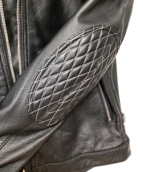 KUSHITANI（クシタニ）KUSHITANI (クシタニ) 46worksアーカナレザージャケット ブラック サイズ:XLの古着・服飾アイテム