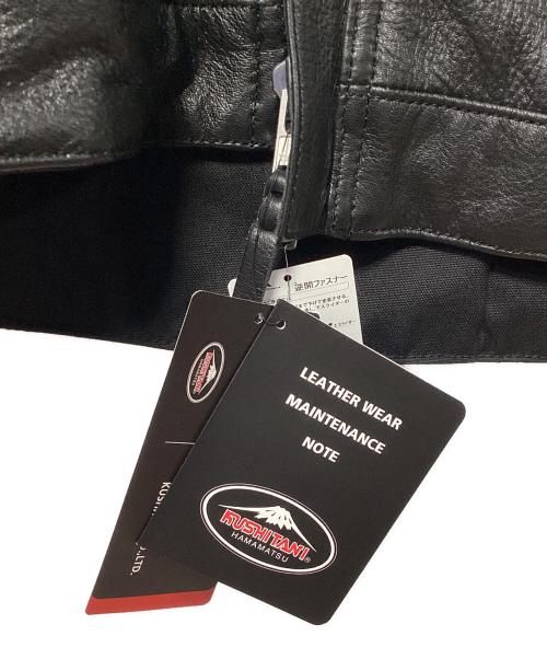 KUSHITANI（クシタニ）KUSHITANI (クシタニ) 46worksアーカナレザージャケット ブラック サイズ:XLの古着・服飾アイテム
