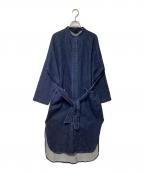 eternite de soi-eエテルニテ ドゥ ソワ）の古着「長袖ワンピース」｜インディゴ