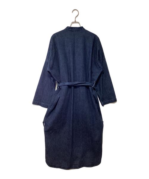 eternite de soi-e（エテルニテ ドゥ ソワ）eternite de soi-e (エテルニテ ドゥ ソワ) 長袖ワンピース インディゴ サイズ:1の古着・服飾アイテム