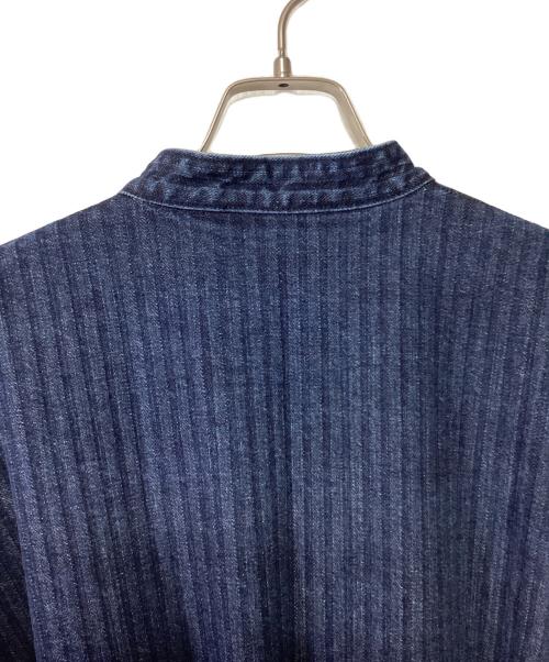 eternite de soi-e（エテルニテ ドゥ ソワ）eternite de soi-e (エテルニテ ドゥ ソワ) 長袖ワンピース インディゴ サイズ:1の古着・服飾アイテム