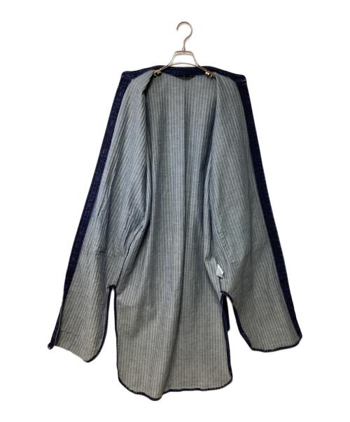 eternite de soi-e（エテルニテ ドゥ ソワ）eternite de soi-e (エテルニテ ドゥ ソワ) 長袖ワンピース インディゴ サイズ:1の古着・服飾アイテム