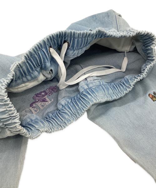 Left Alone（レフトアローン）Left Alone (レフトアローン) 刺繍デニムパンツ インディゴ サイズ:2の古着・服飾アイテム