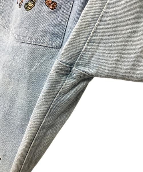 Left Alone（レフトアローン）Left Alone (レフトアローン) 刺繍デニムパンツ インディゴ サイズ:2の古着・服飾アイテム