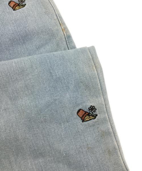 Left Alone（レフトアローン）Left Alone (レフトアローン) 刺繍デニムパンツ インディゴ サイズ:2の古着・服飾アイテム